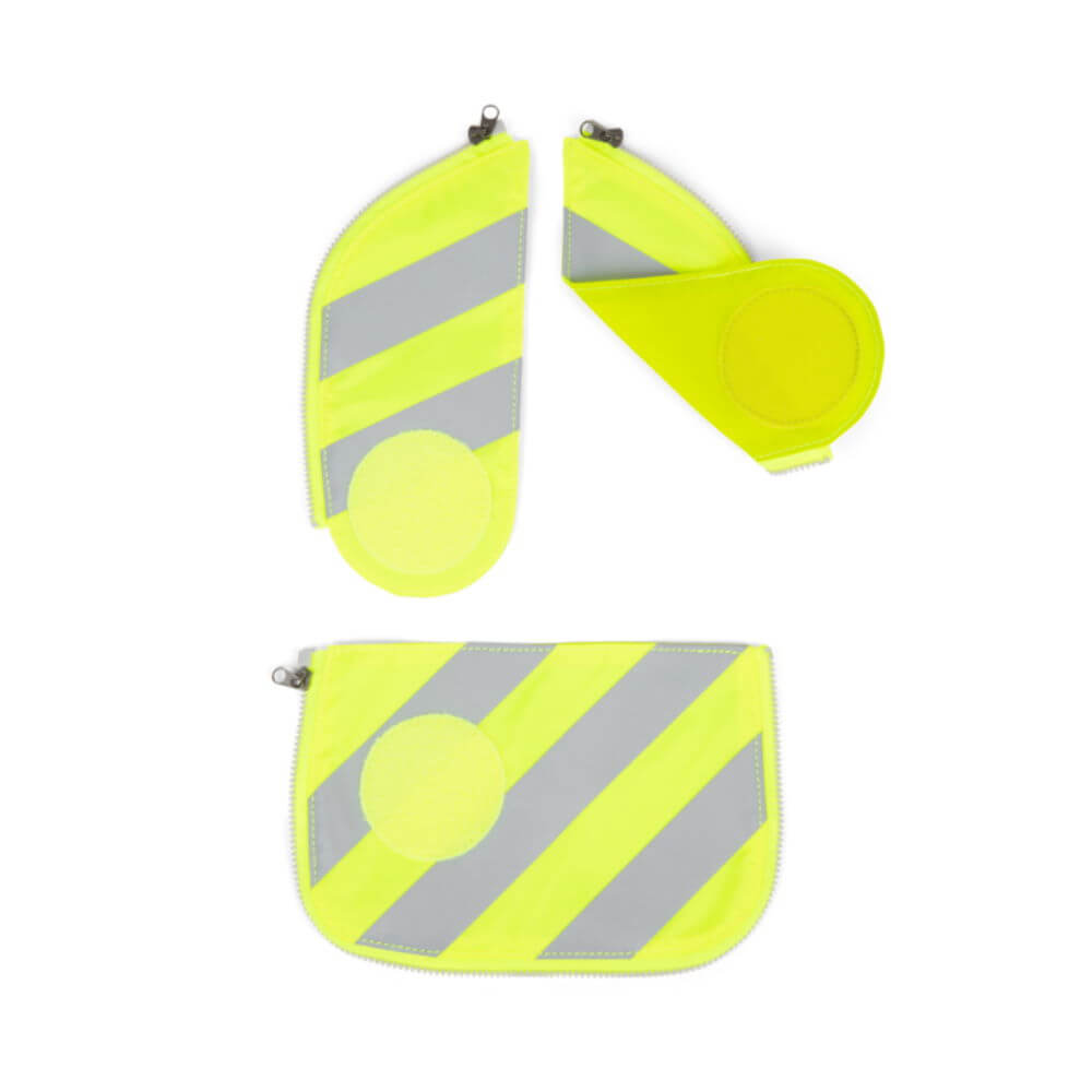 Ergobag Zip-Set mit Reflektorstreifen gelb