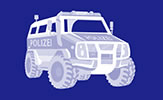 Police Truck, Blau